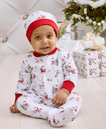 Christmas Capers Zip Footie