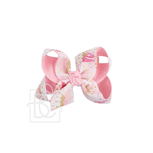 Ballerina Shoe & Crown Bow