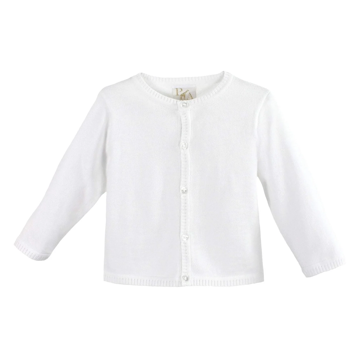 Ladder Edge Cardigan - White