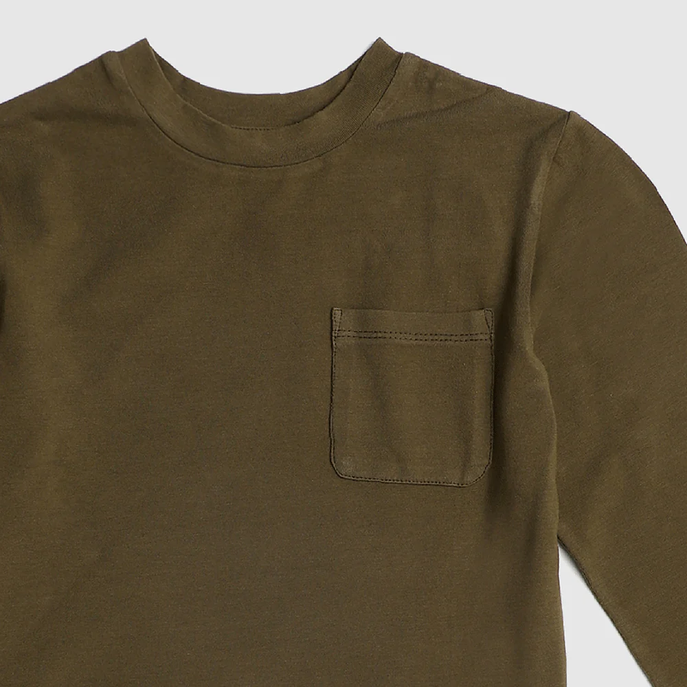 Pocket L/S Tee - Olive