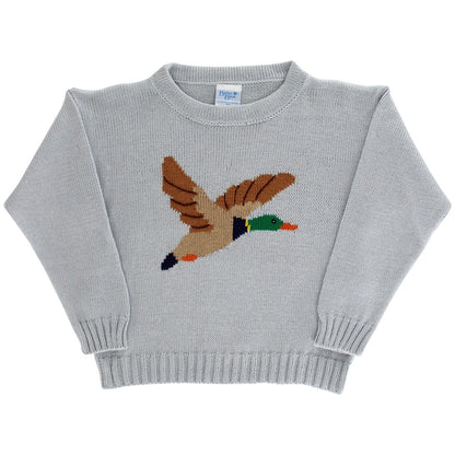 Duck on Grey Sweater