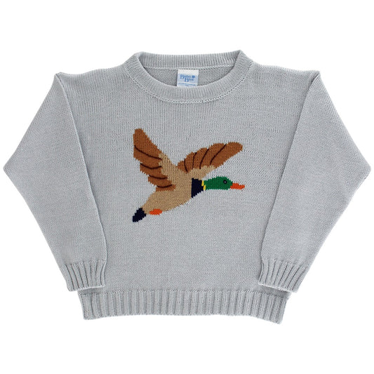 Duck on Grey Sweater