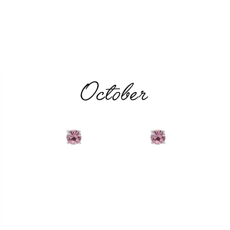 Birthstone Stud Earrings