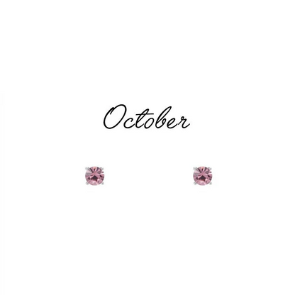 Birthstone Stud Earrings