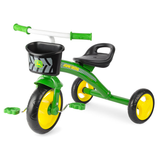 John Deere Steel Tricycle W/ Basket