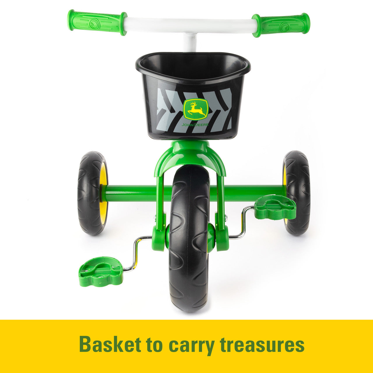 John Deere Steel Tricycle W/ Basket