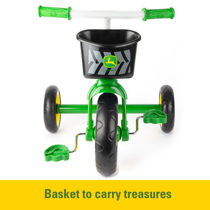 John Deere Steel Tricycle W/ Basket