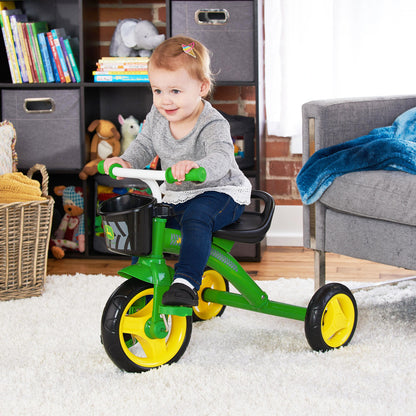 John Deere Steel Tricycle W/ Basket