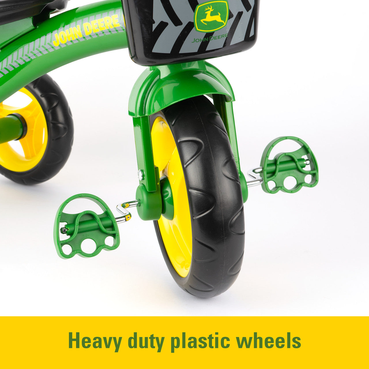 John Deere Steel Tricycle W/ Basket