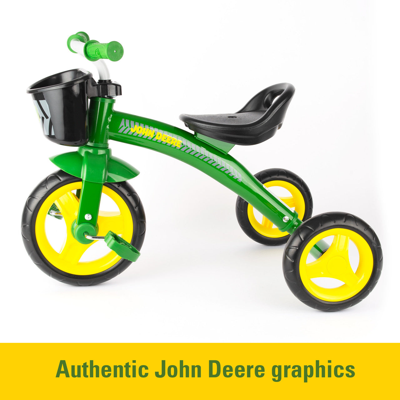 John Deere Steel Tricycle W/ Basket