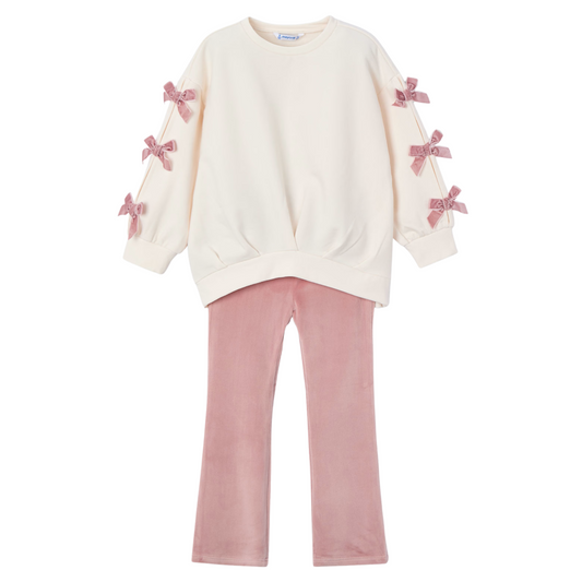 Bow Sweater Legging Set - Rose