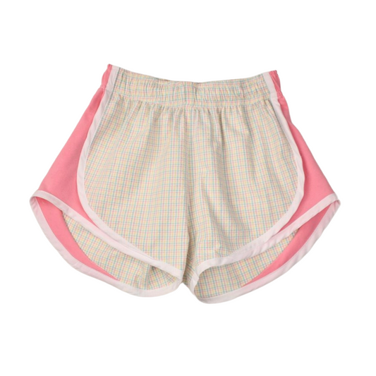 Plaid Shorts - Pink Side