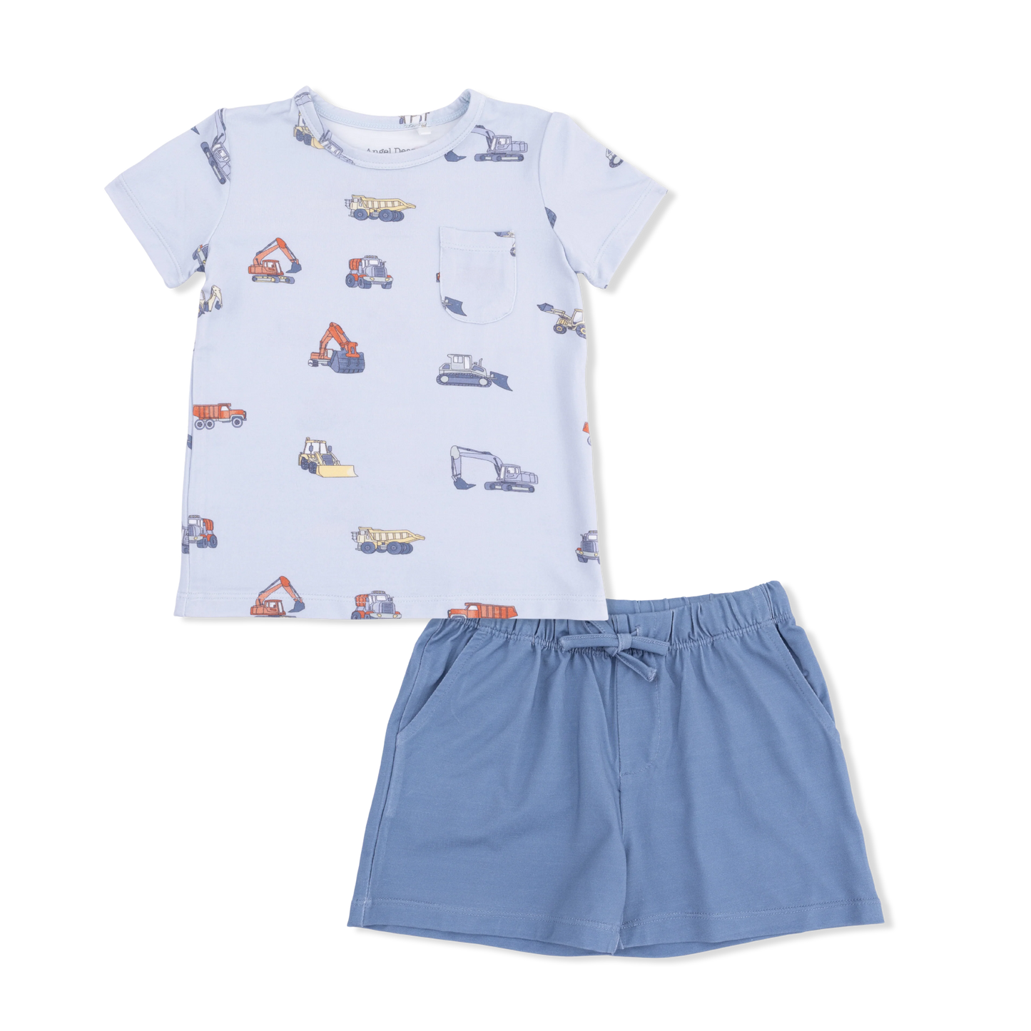 Tee & Short Set - Construction Vehicles