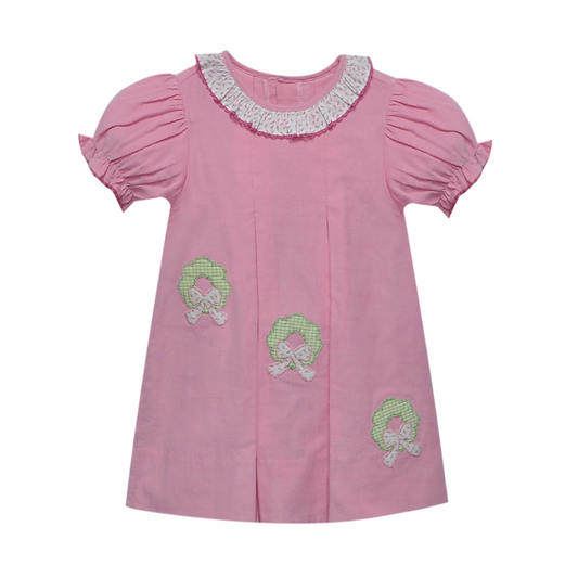 Reese Dress - Wreath W/ Bow
