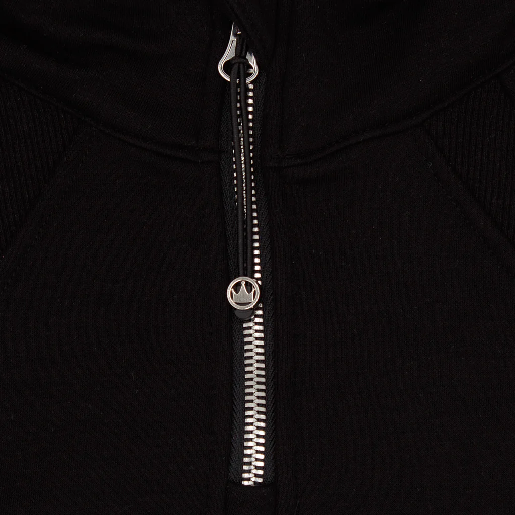 Oversized Crop 1/4 Zip Sweatshirt