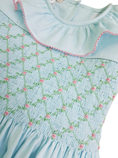 Classic Mint Smocked Dress