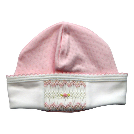 Sweet Pink Smocked Hat