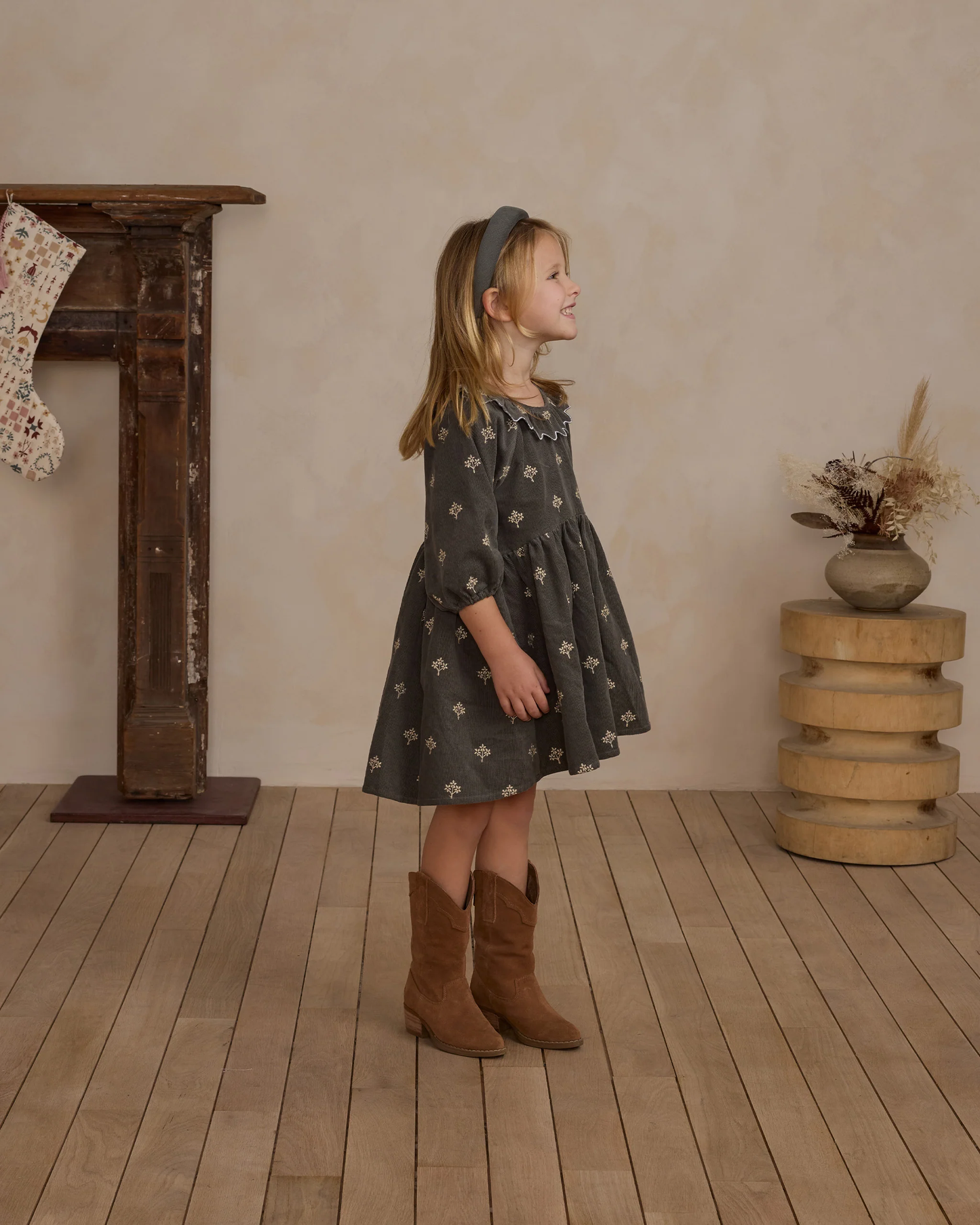 Freya Dress - Forest Floral