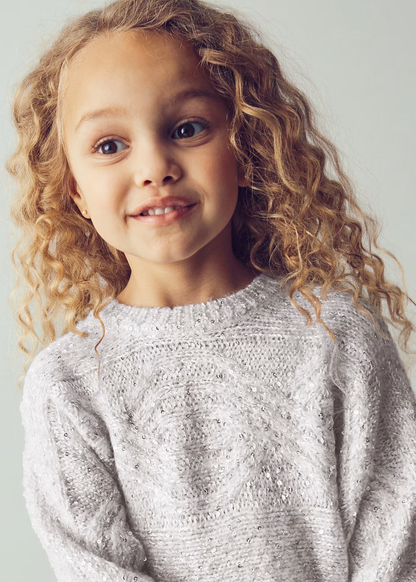 Sequins Sweater - Silver