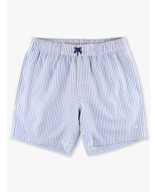 Periwinkle Seersucker Trunks-P0024