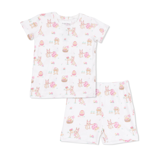 Loungewear Short Set - Easter Egg Hunt (Pink)