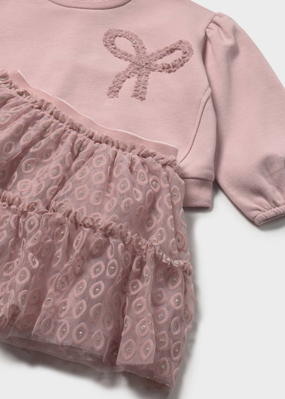Bow Sweater & Tulle Skirt Set