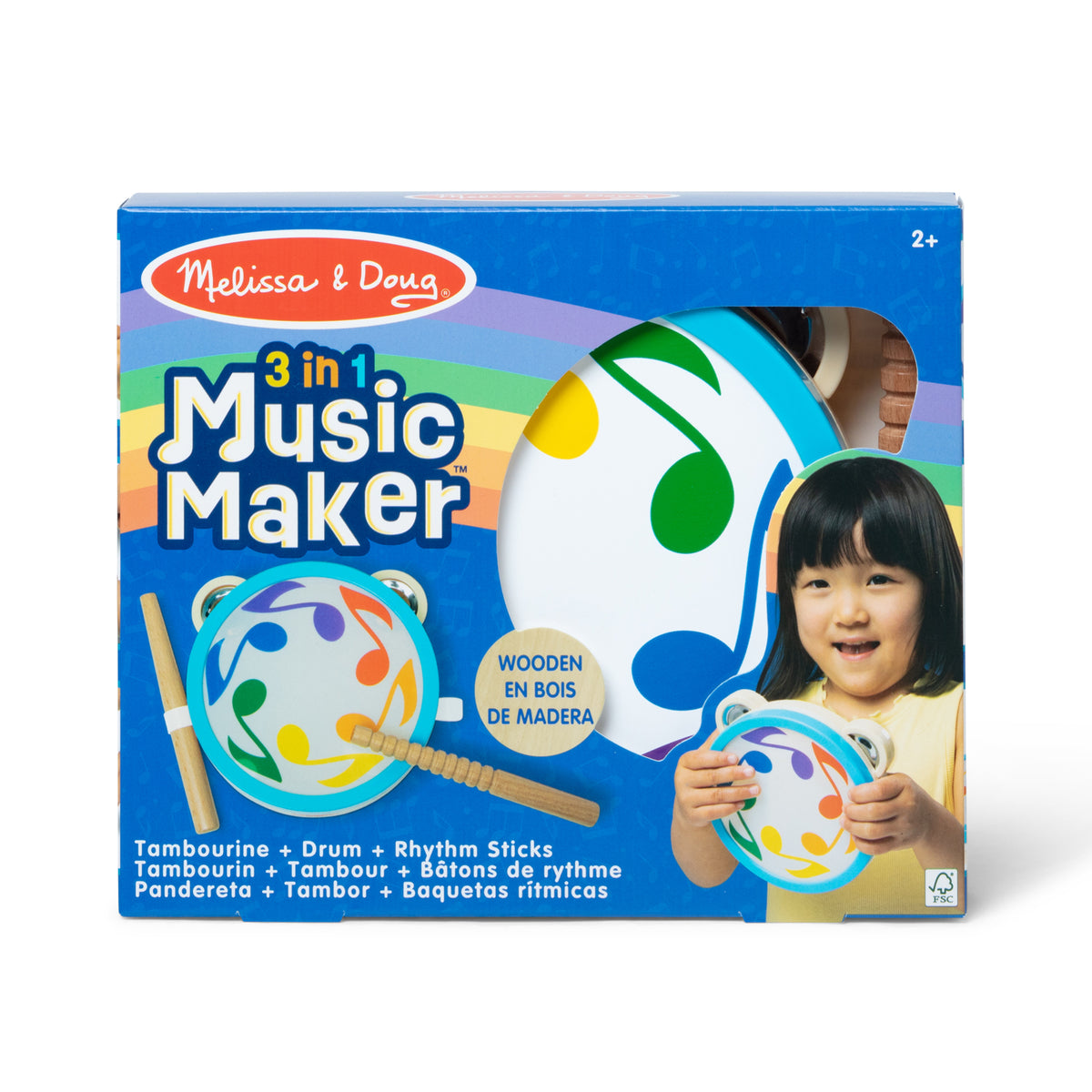 3-in-1 Wooden Music Maker