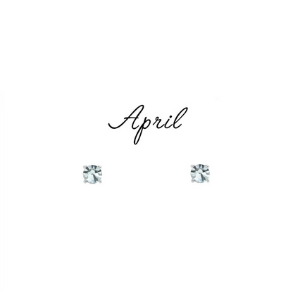 Birthstone Stud Earrings