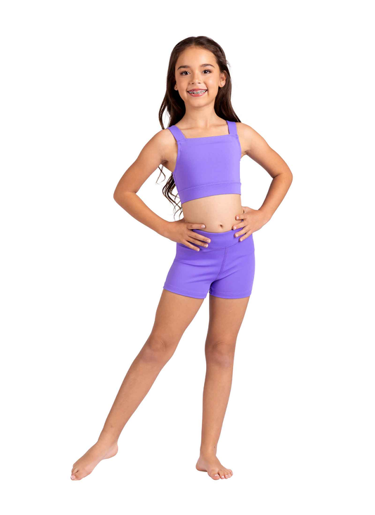 Cross Back Top - Bright Lavender