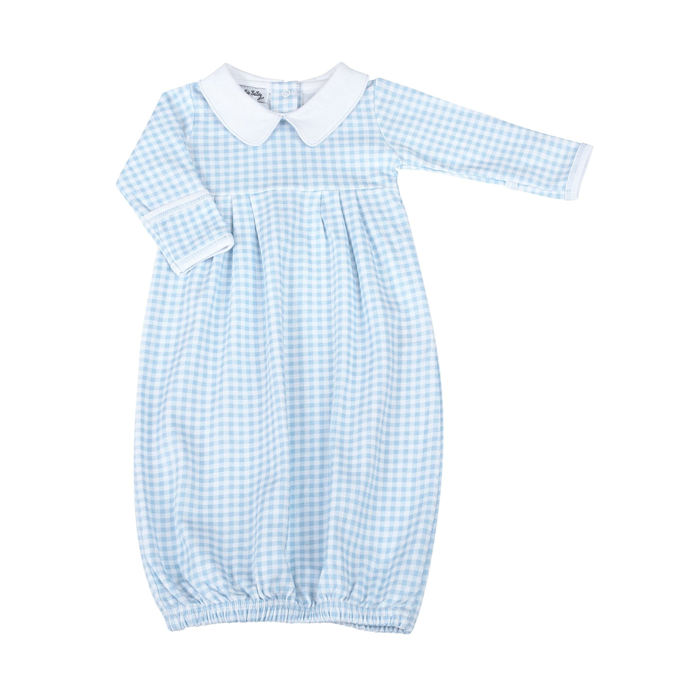 Mini Checks Blue Gown