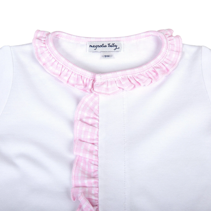 New Beginnings Ruffle Footie - Pink