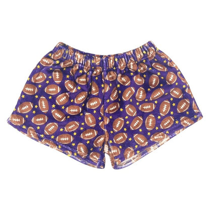 Football Plush Printed Shorts