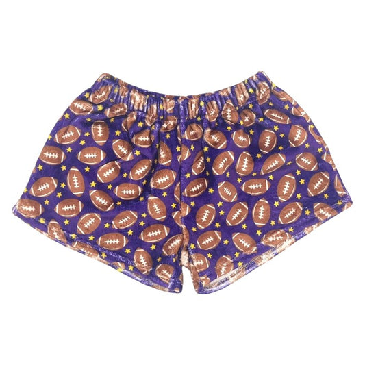 Football Plush Printed Shorts