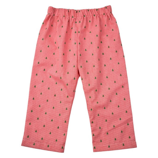 Trees Red Check Pants