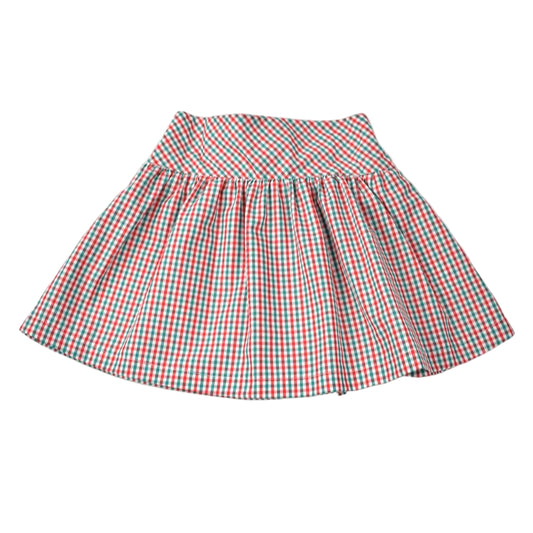 Red & Green Plaid Skirt