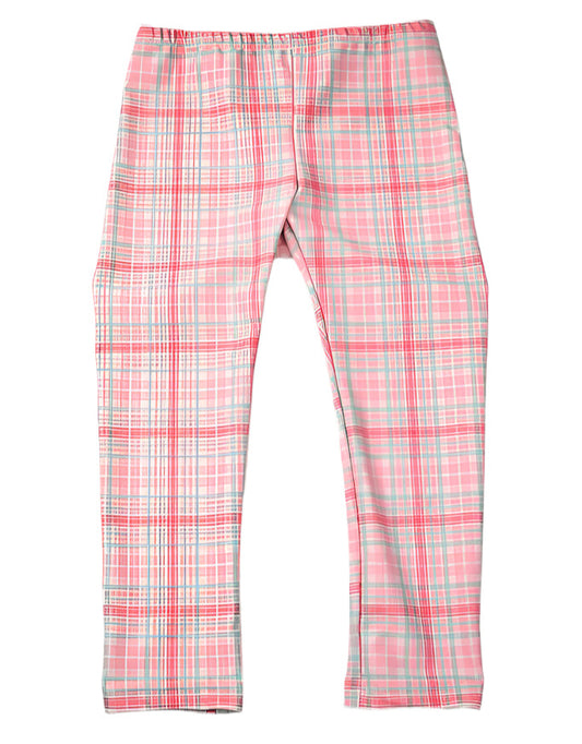 Pink Plaid Leggings