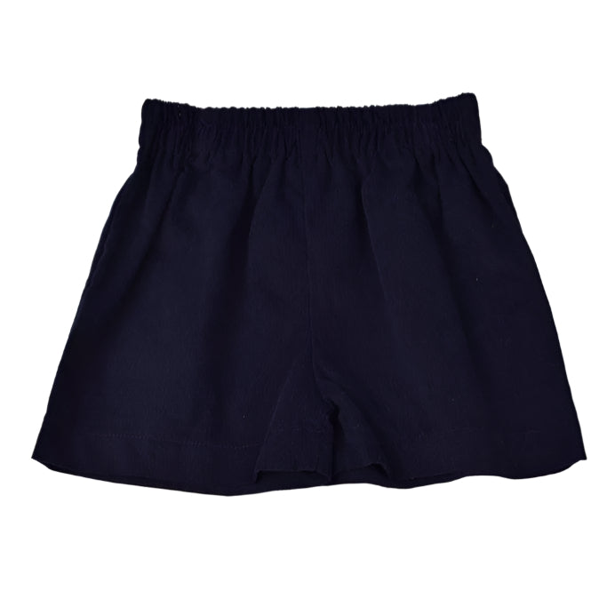 Red & Navy Pleated Short Set