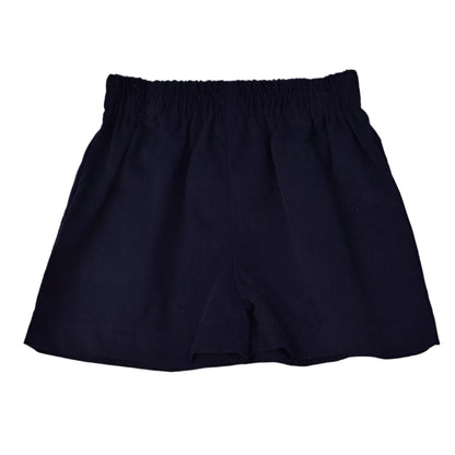 Red & Navy Pleated Short Set