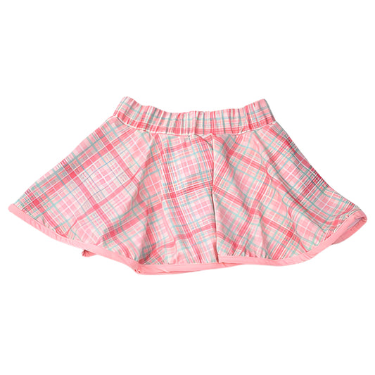 Pink Plaid Skort