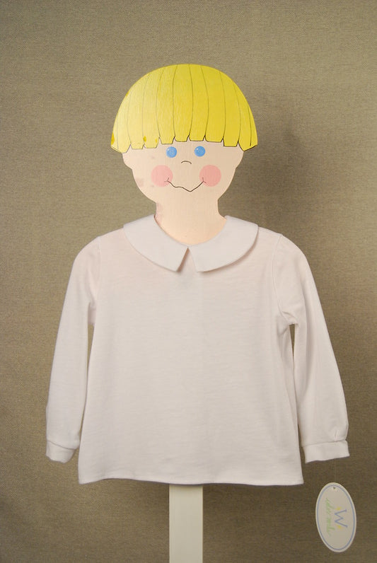 Boys Knit Shirt - White