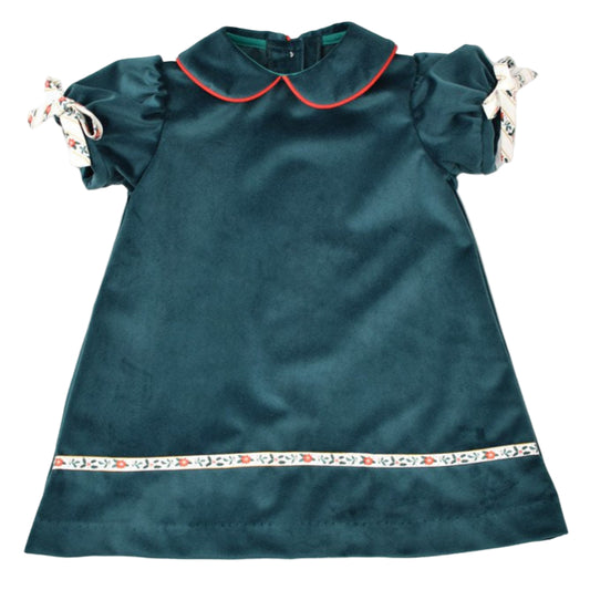 Green Velvet Float Dress