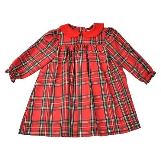 Red Plaid L/S Dress