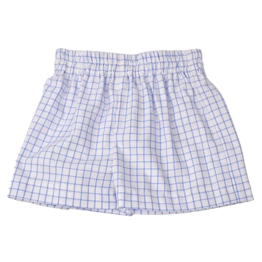 Boys Shorts - Blue Check