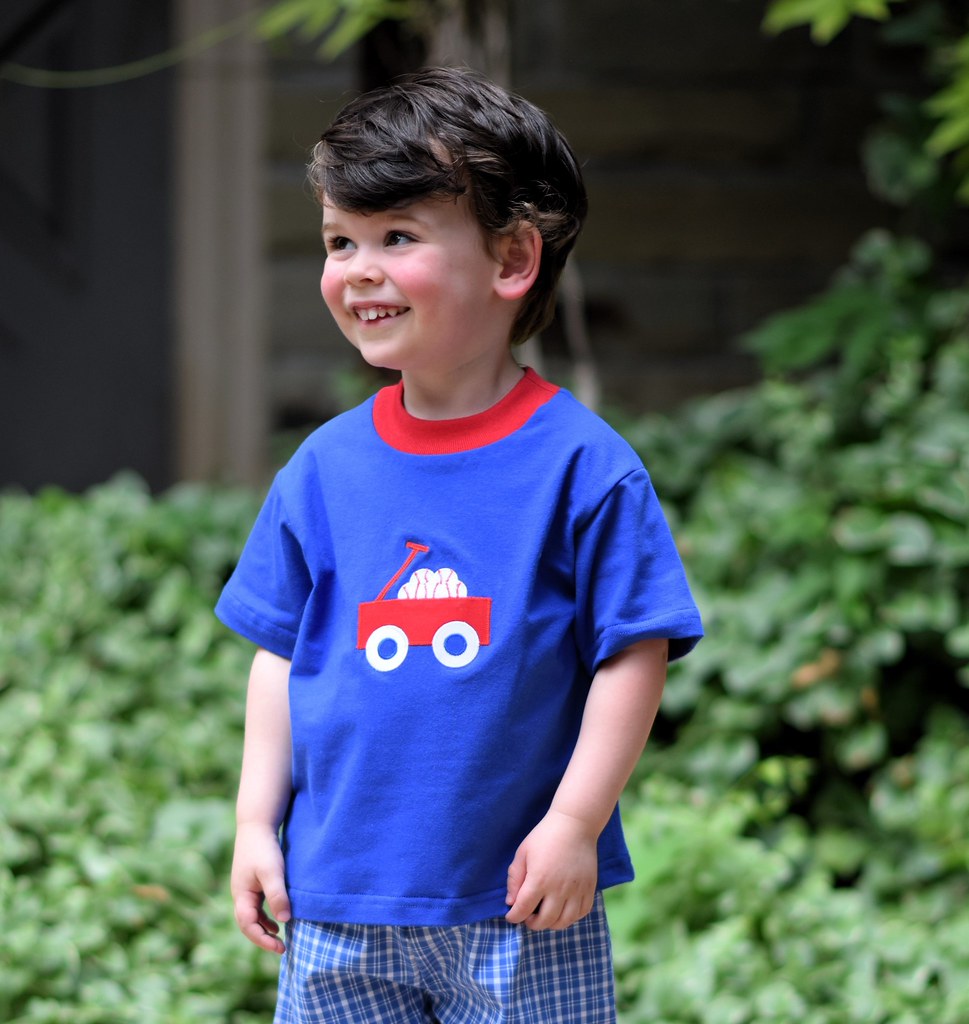 Baseball Wagon Plaid Set