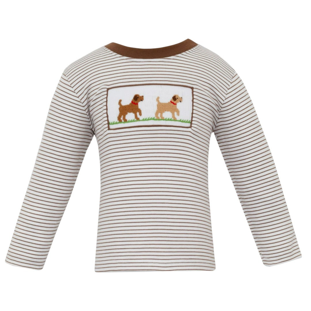 Labrador Stripe T-Shirt - Brown