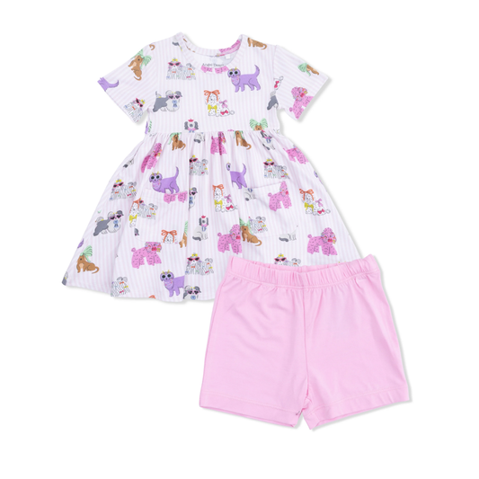 Twirly Dress W/ Short - Fancy Dogs