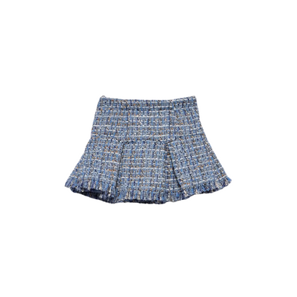 Tweed Skirt - Sky Blue