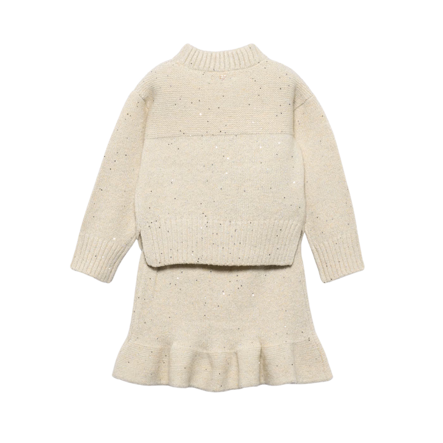 Knit Skirt Set - Oat