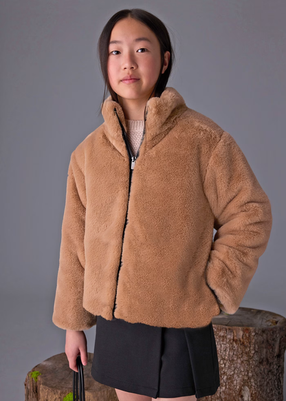 Tween Faux Fur Coat