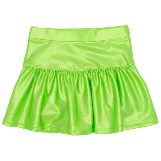 Gathered Skort - Lime Shimmer